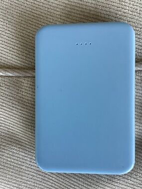 Sky Blue Portable Power Bank 5000 mah